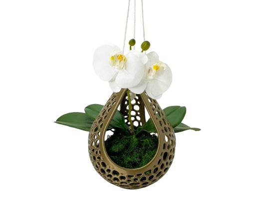 Hanging Teardrop Orchid Pot