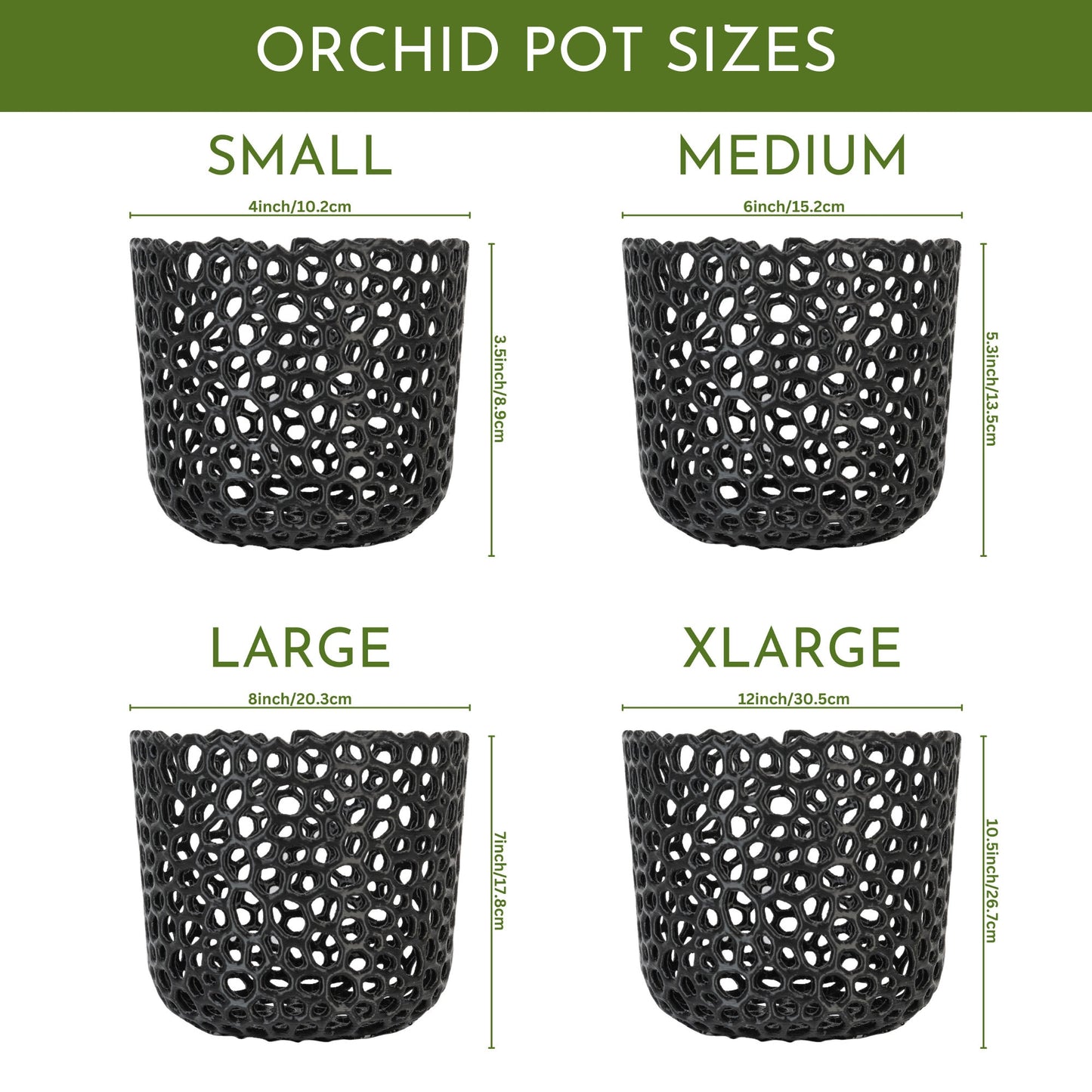 Mesh Cylinder Orchid Pot