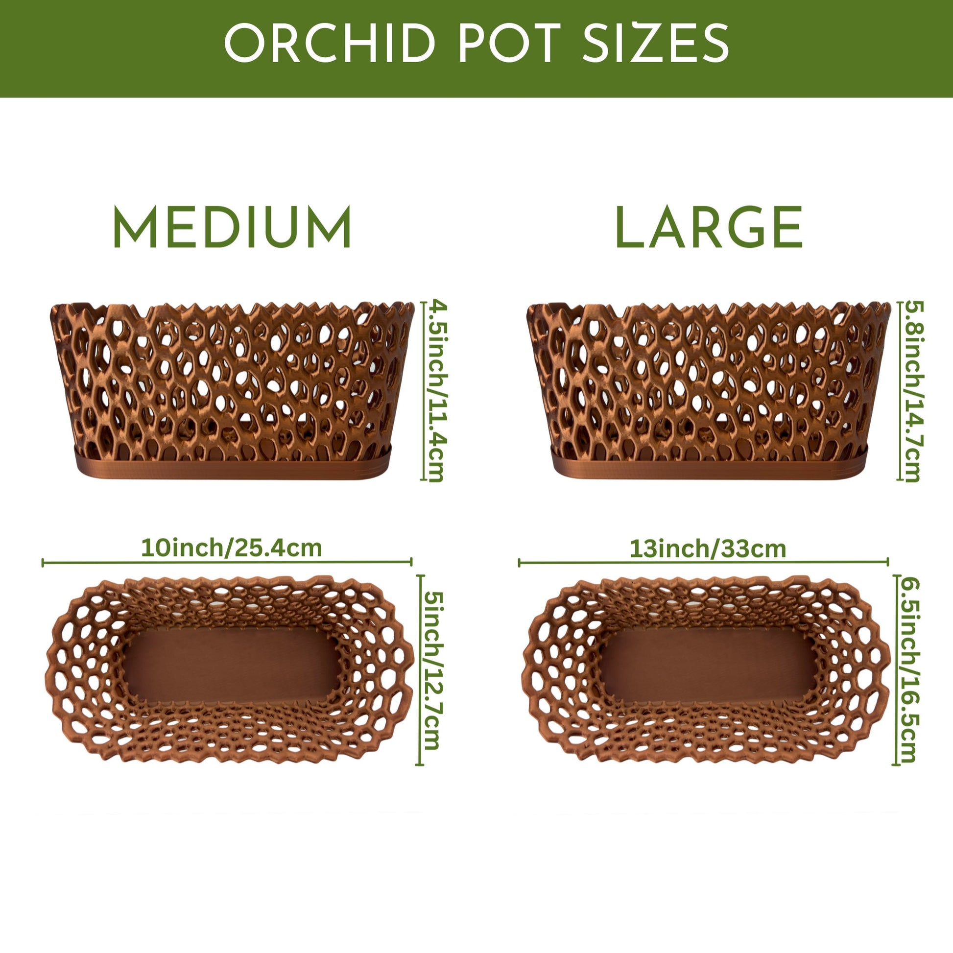 Mesh Trough Orchid Pot