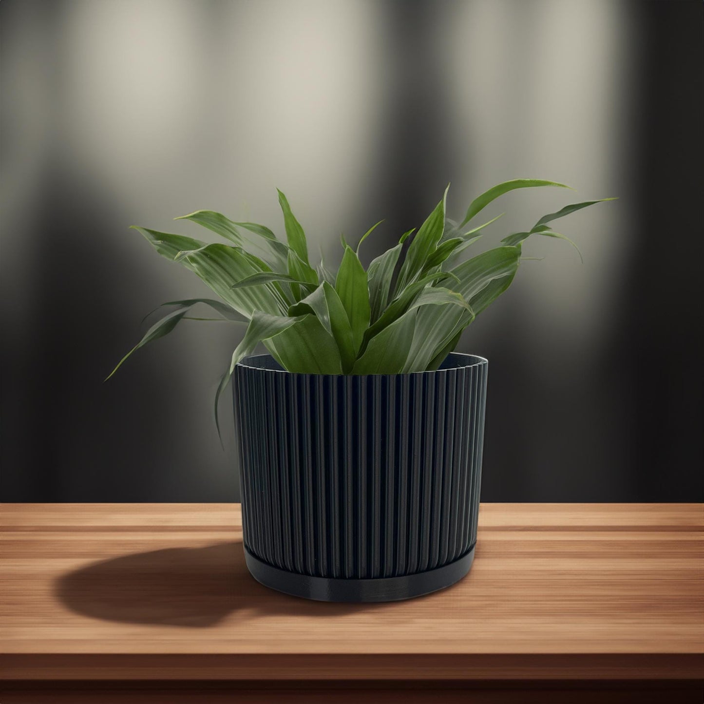 Modern Plant Pot with Drainage & Removable Saucer, Eco-Friendly PLA for Houseplants, Succulents, Herbs, 3D-Printed, Small to XL Sizes