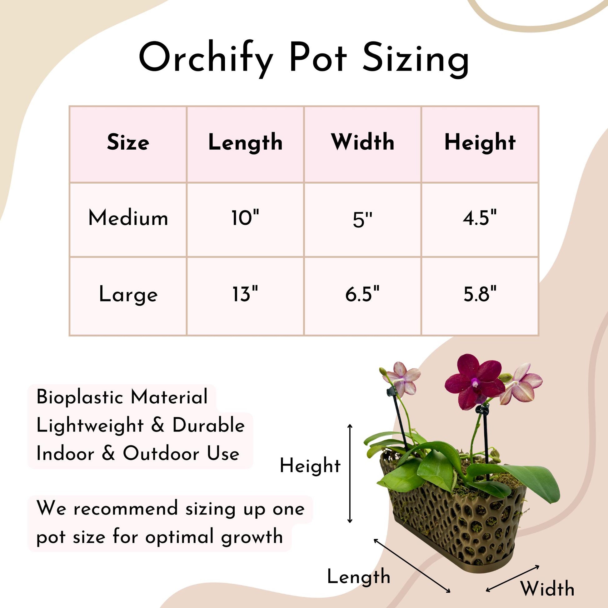Mesh Trough Orchid Pot
