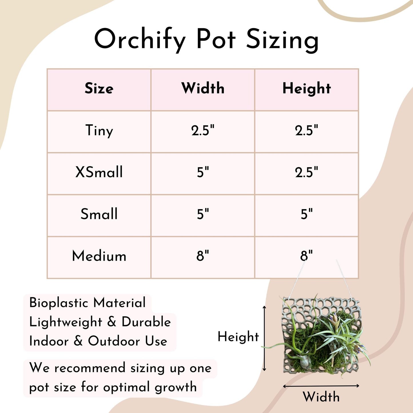 Mesh Orchid Mount