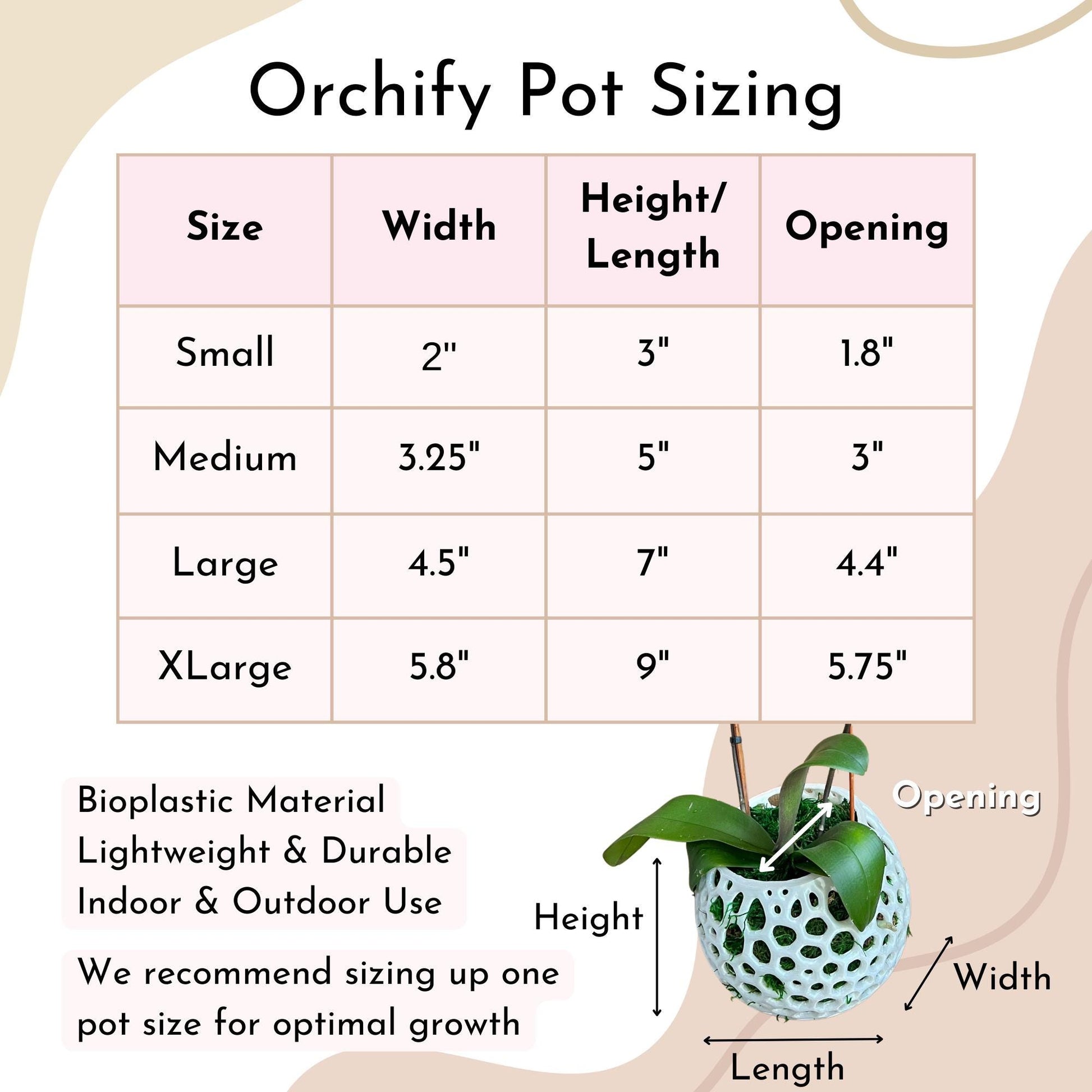 Mesh Wall Orb Orchid Pot